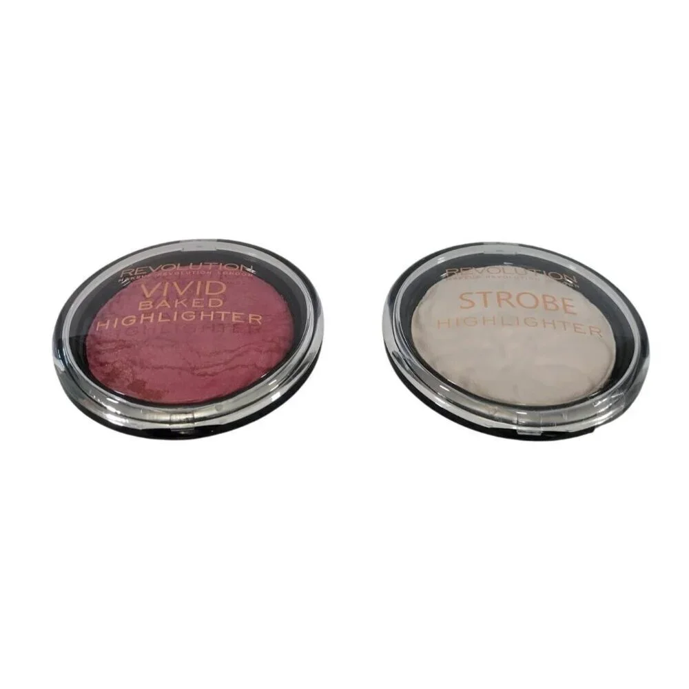 Makeup Revolution Vivid Baked & Strobe Highlighter Duo, for women, NWOB.